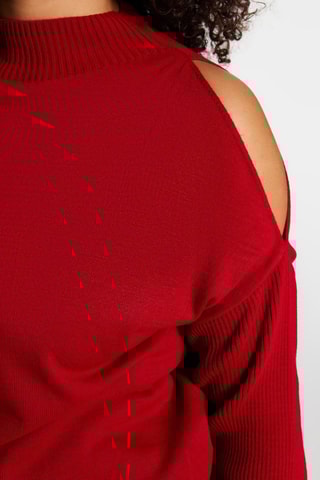 Camisola relaxed - Vermelho