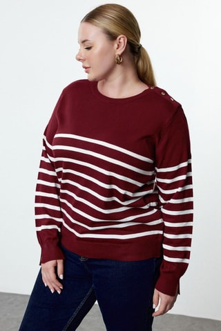 Camisola relaxed - Bordô