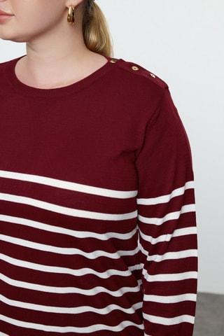 Camisola relaxed - Bordô