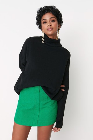 Camisola oversize - Preto