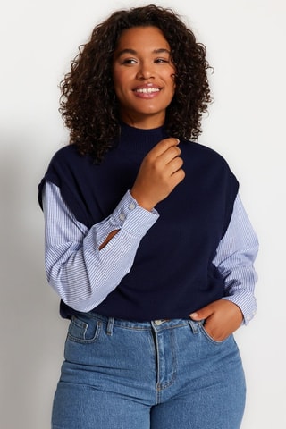 Camisola Plus Size - Azul