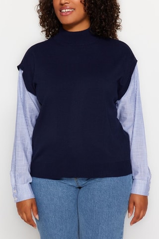 Camisola Plus Size - Azul