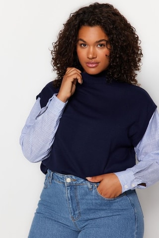 Camisola Plus Size - Azul