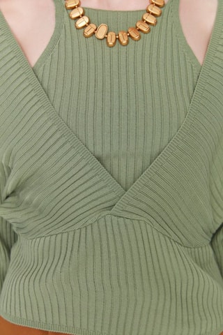 Camisola efeito ilusório - Verde