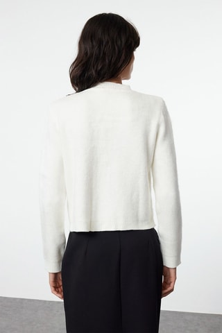 Casaco de malha - Cru