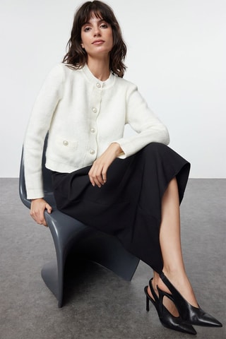 Casaco de malha - Cru