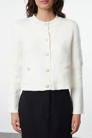 Casaco de malha - Cru