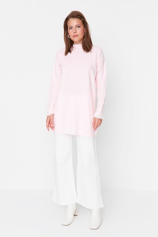 Camisola comprida Rosa-maquilhagem