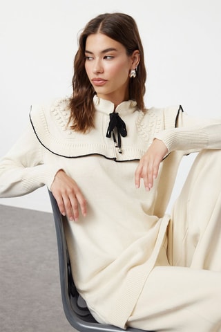 Camisola e calças - Creme