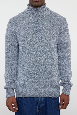 Camisola slim - Azul