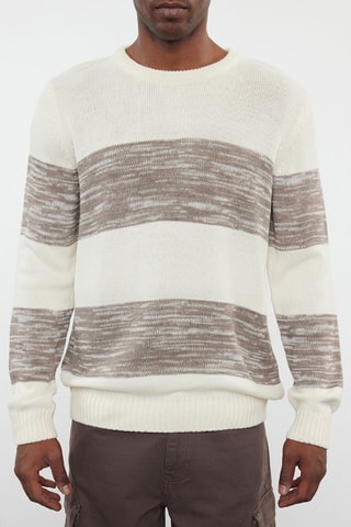 Camisola regular - Bege ­mesclado