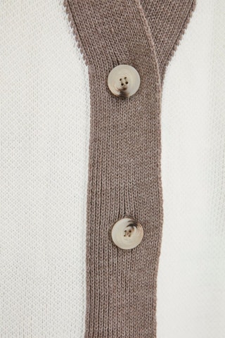 Casaco de malha e calças Branco e toupeira