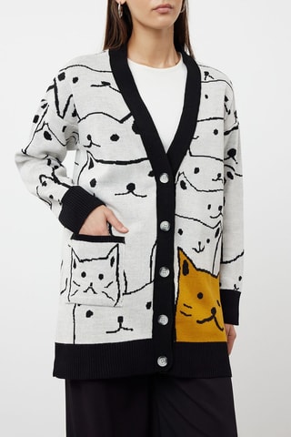 Casaco de malha - Branco