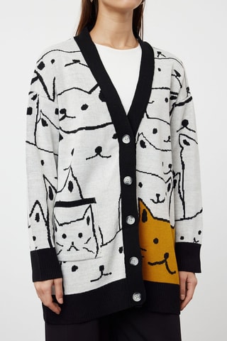 Casaco de malha - Branco