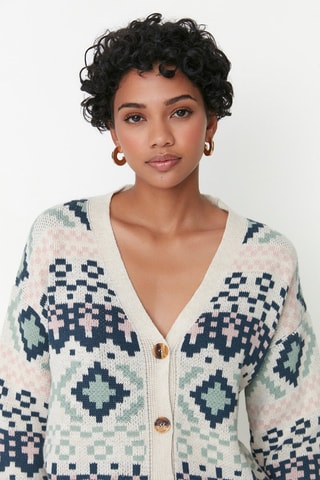 Casaco de malha Bege