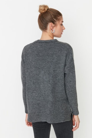 Casaco de malha Antracite