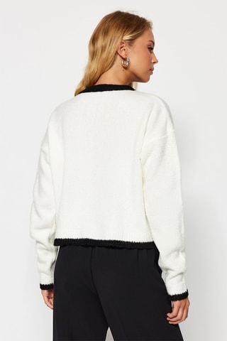 Casaco de malha - Cru