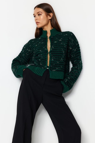 Casaco de malha Verde