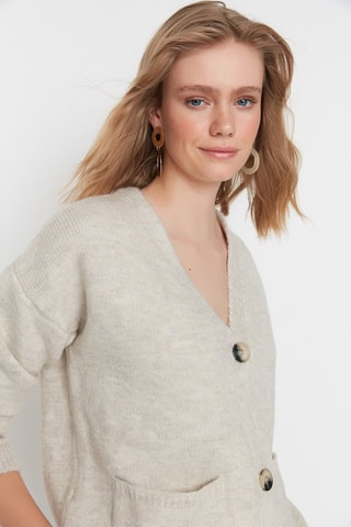 Casaco de malha Bege 