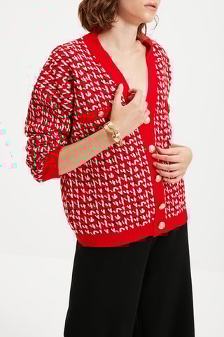 Casaco de malha - Vermelho