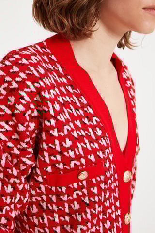 Casaco de malha - Vermelho