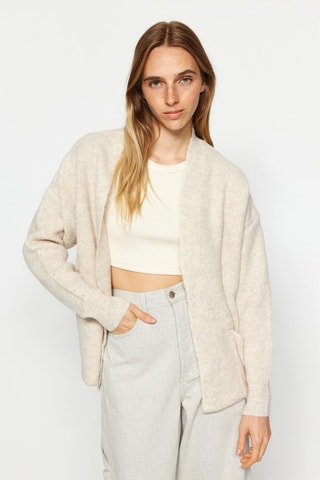 Casaco de malha Bege ­mesclado