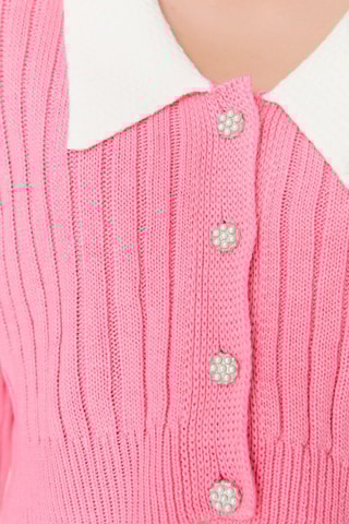 Casaco de malha - Rosa