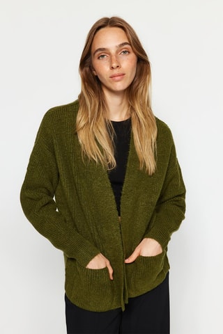 Casaco de malha Caqui