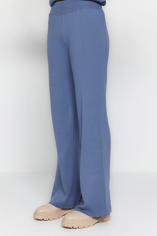 Calças wide legs e túnica - Azul