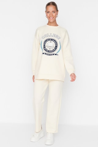 Calças de treino e sweat - Creme