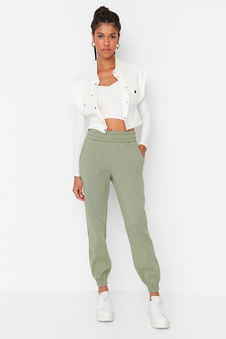 Calças de treino - Verde-hortelã