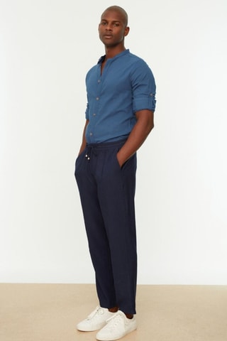 Calças - Azul-marinho