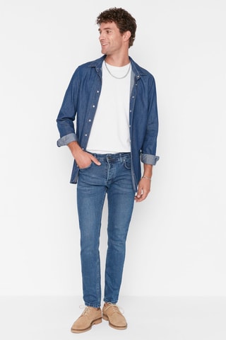 Calças de ganga slim Índigo