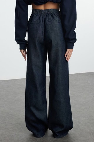 Calças de ganga wide legs - Azul