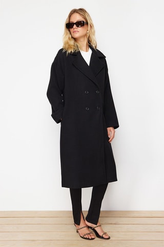 Sobretudo oversize - Preto