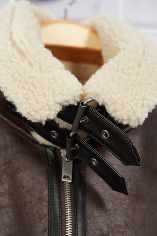 Casaco regular - Castanho