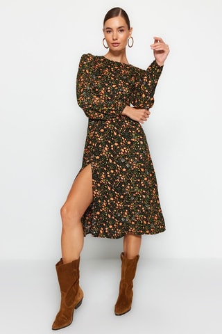 Vestido estilo patinadora - Preto