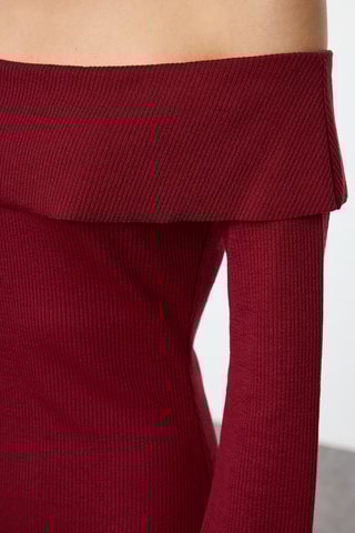 Vestido comprido - Bordô