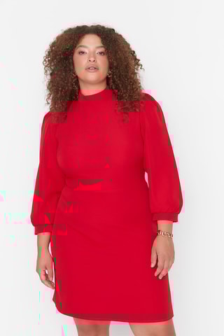 Vestido direito - Vermelho