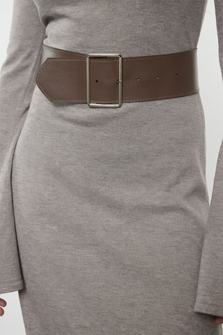 Vestido comprido - Cinzento