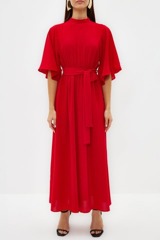 Vestido comprido - Coral