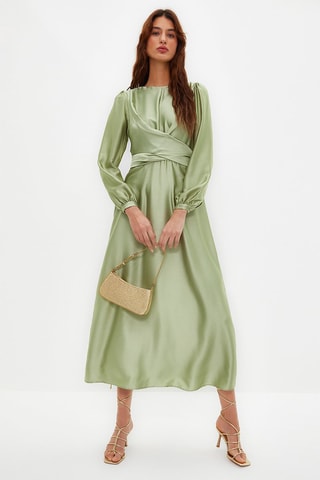 Vestido comprido - Caqui