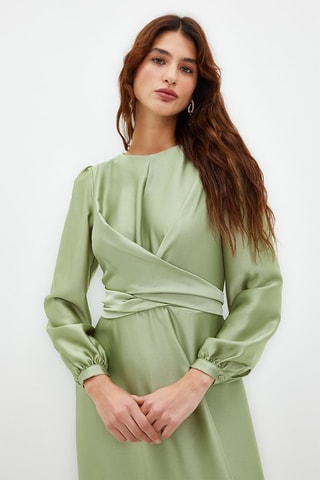 Vestido comprido - Caqui