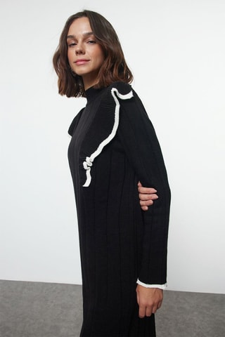 Vestido comprido relaxed - Preto