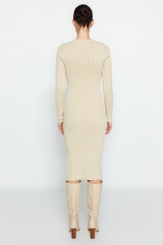 Vestido-camisola Bege