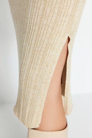 Vestido-camisola Bege