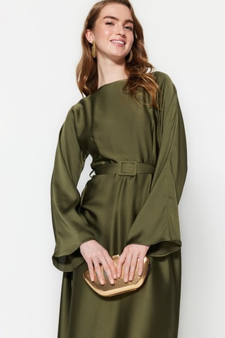 Vestido comprido - Caqui