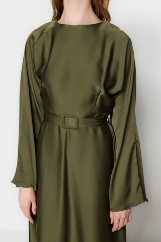 Vestido comprido - Caqui