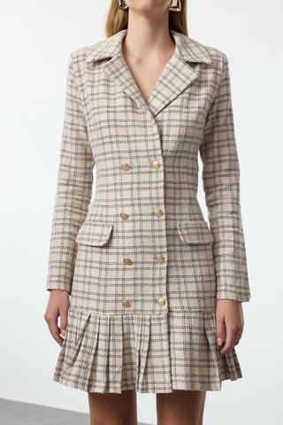 Vestido-camisa - Bege