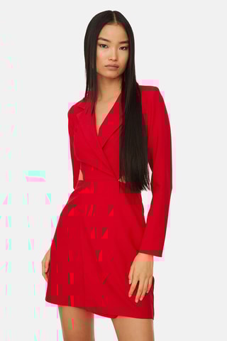 Vestido direito Vermelho